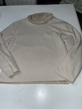 Dylan faux fur lined  sweater size large